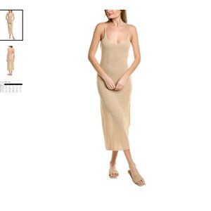 TEXTURED LINEN SWIM COVER-UP DRESS | ONIA